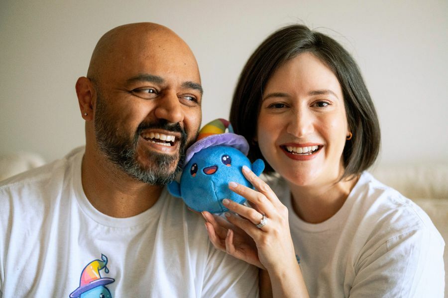 Neil and Lauren, two of the four co-founders of Feel Good Interactive